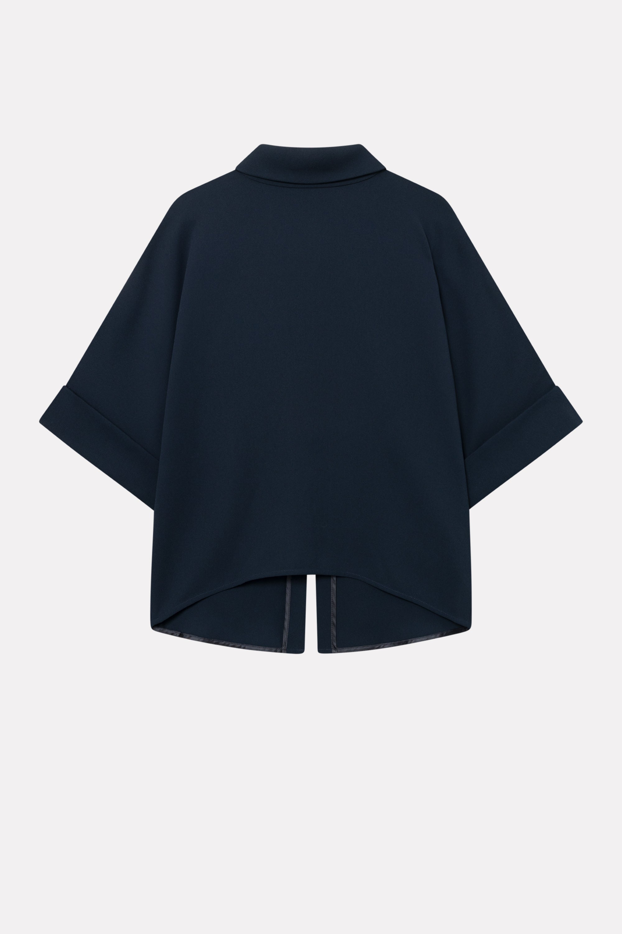 MKDT Studio Bailee Crepe Georgette Blouses NAVY