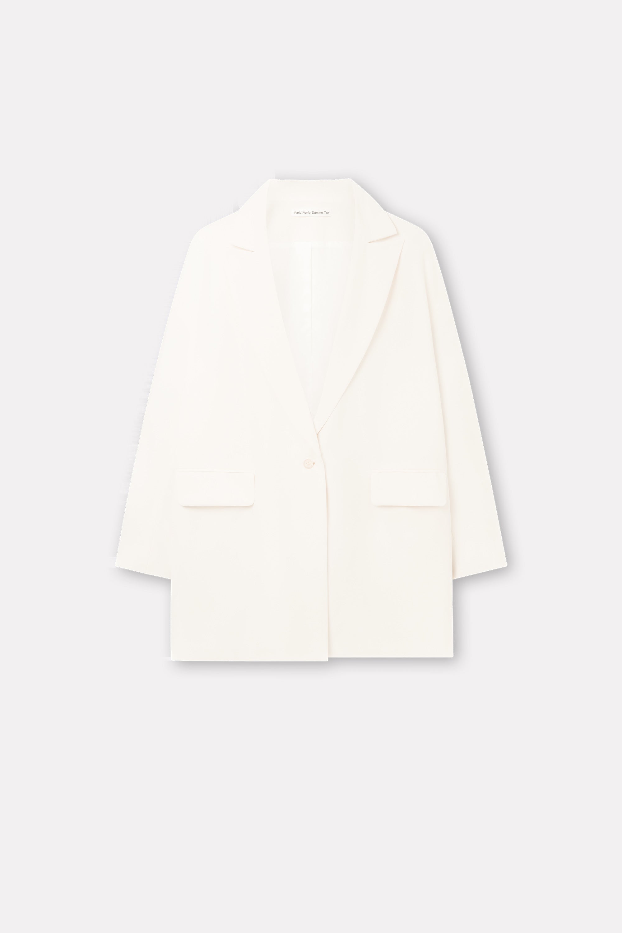Mark Kenly Domino Tan Carli Crepe Georgette Coats IVORY