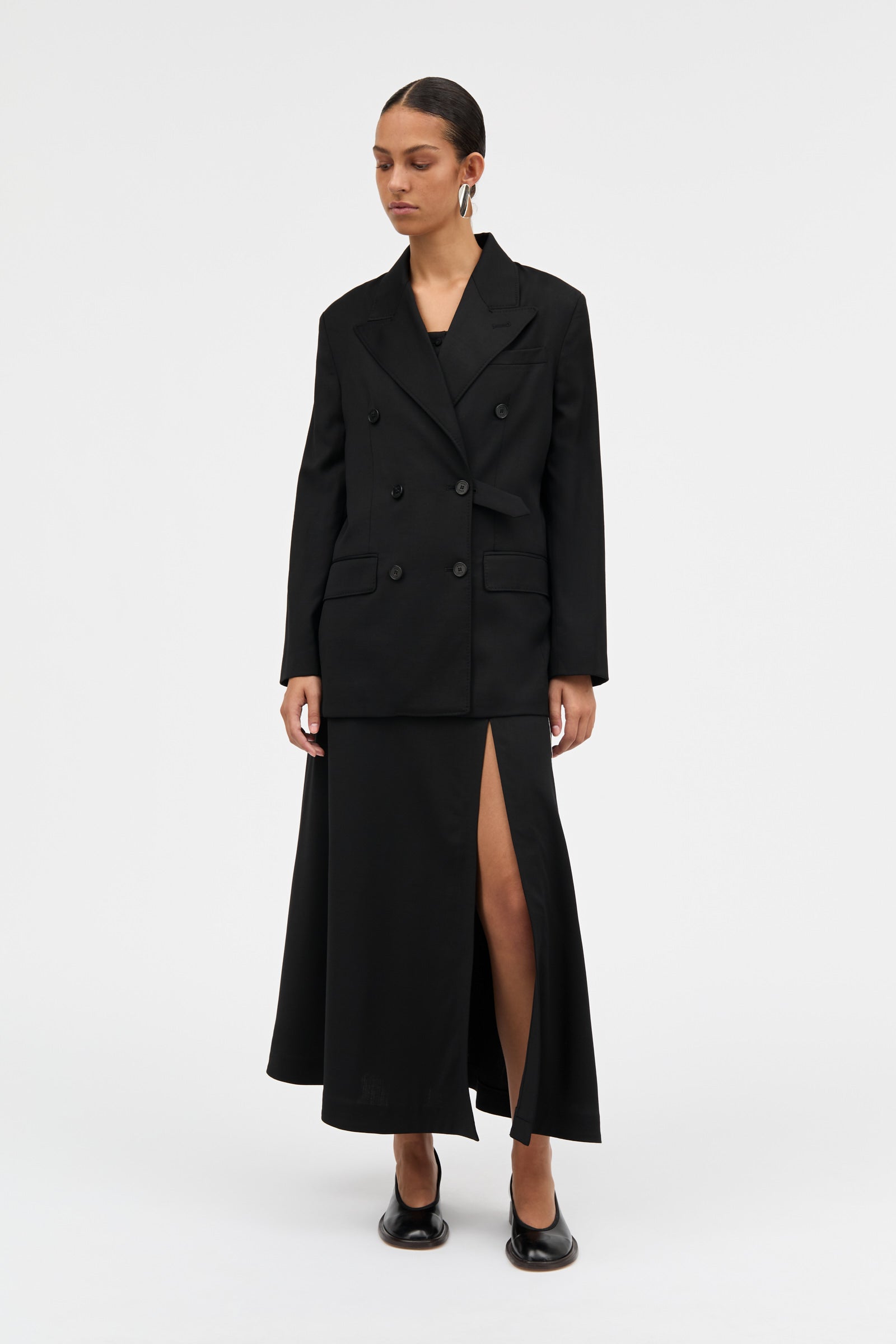 MKDT Studio JUANITA SOFT WOOL Jackets BLACK