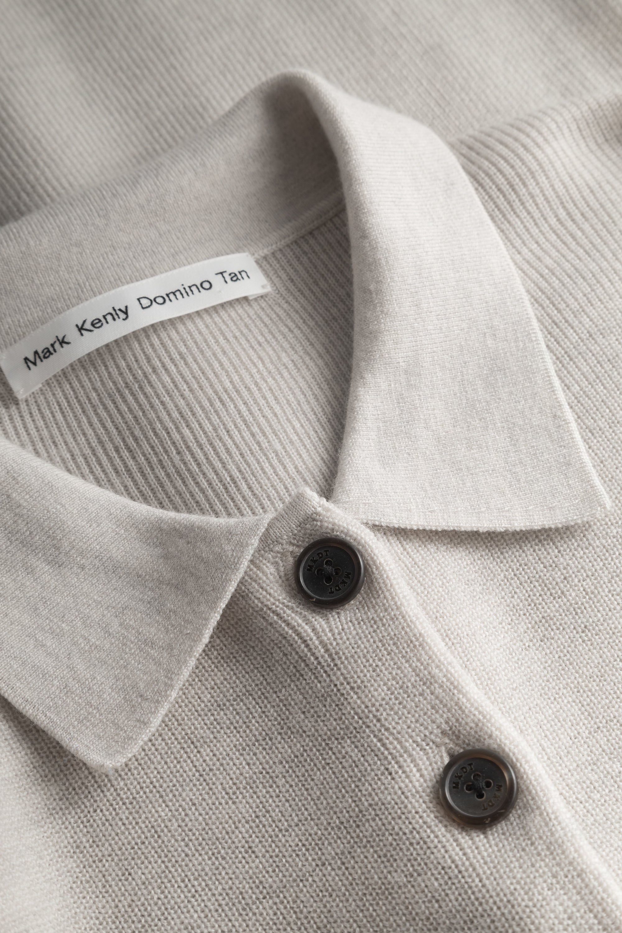 Mark Kenly Domino Tan Korine Merino Sweater LIGHT GREY MELANGE