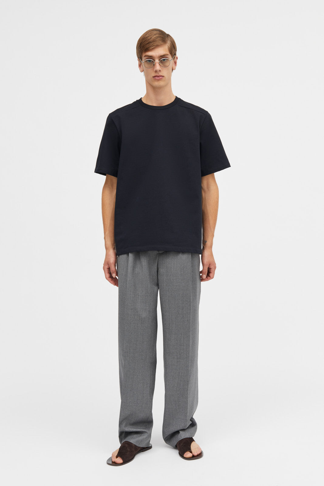 MKDT Studio Leo Heavy Cotton Jersey T-Shirts MIDNIGHT BLUE