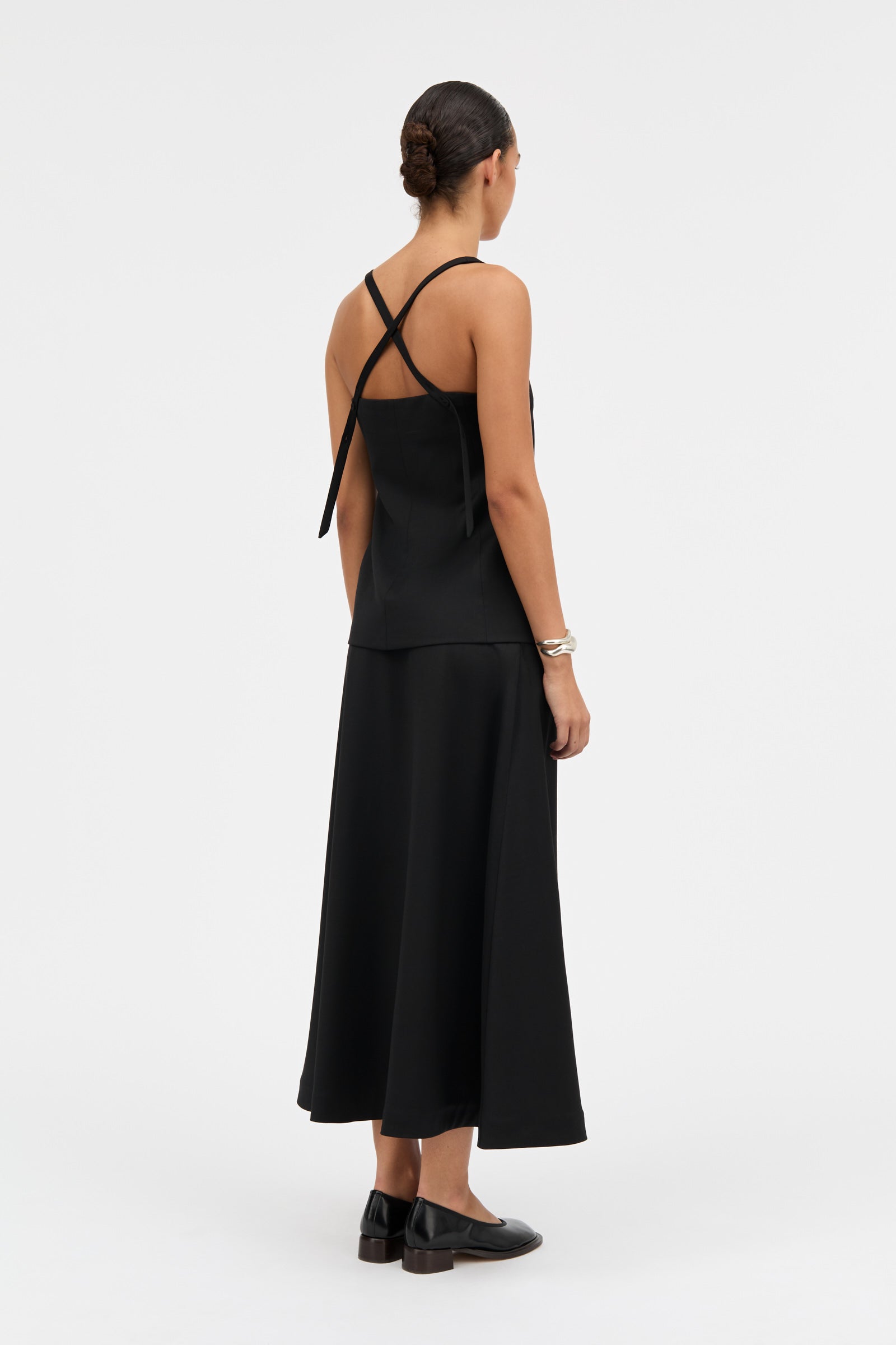 MKDT Studio NENYA SOFT WOOL Skirts BLACK