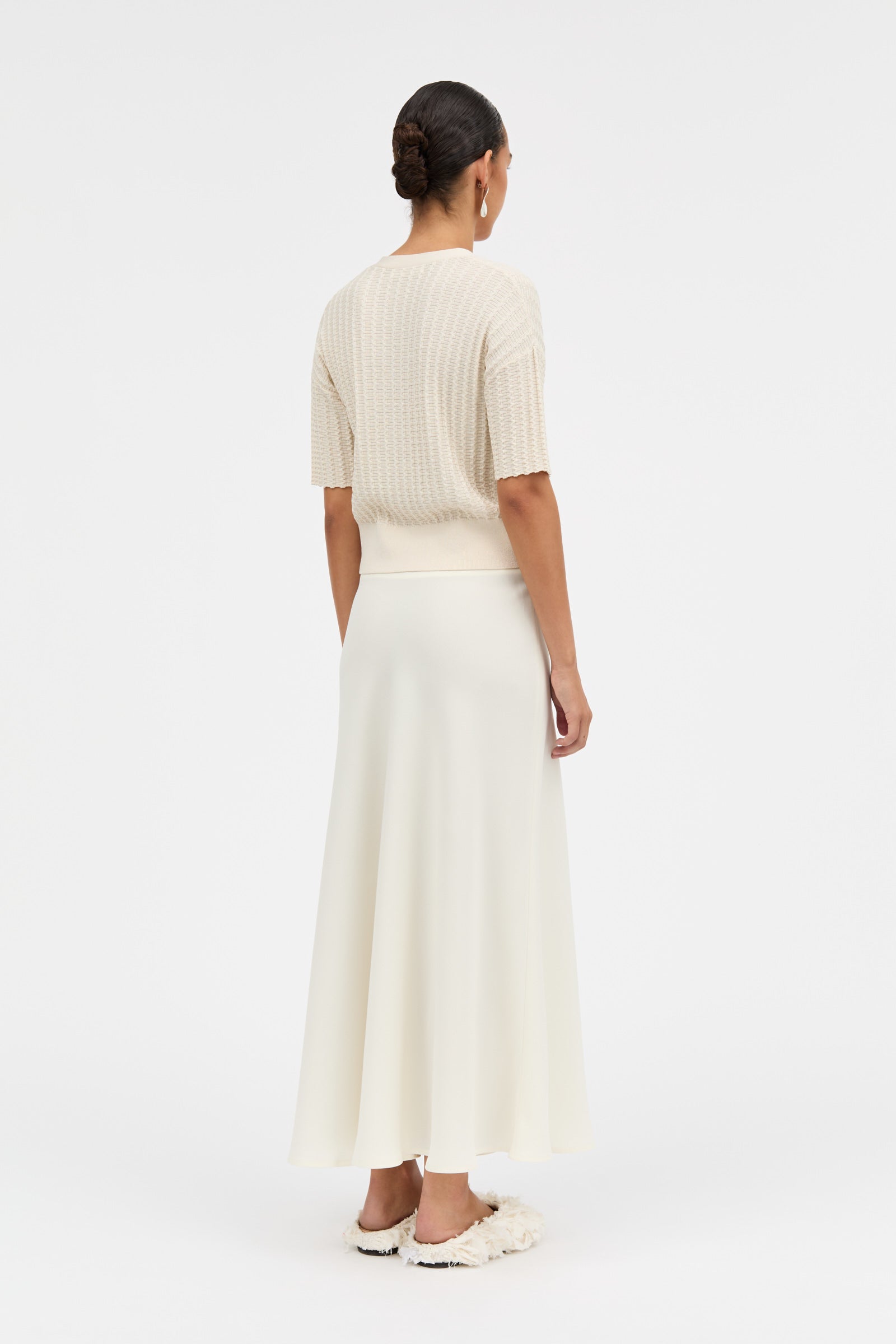 MKDT Studio NIMO CREPE GEORGETTE Skirts IVORY