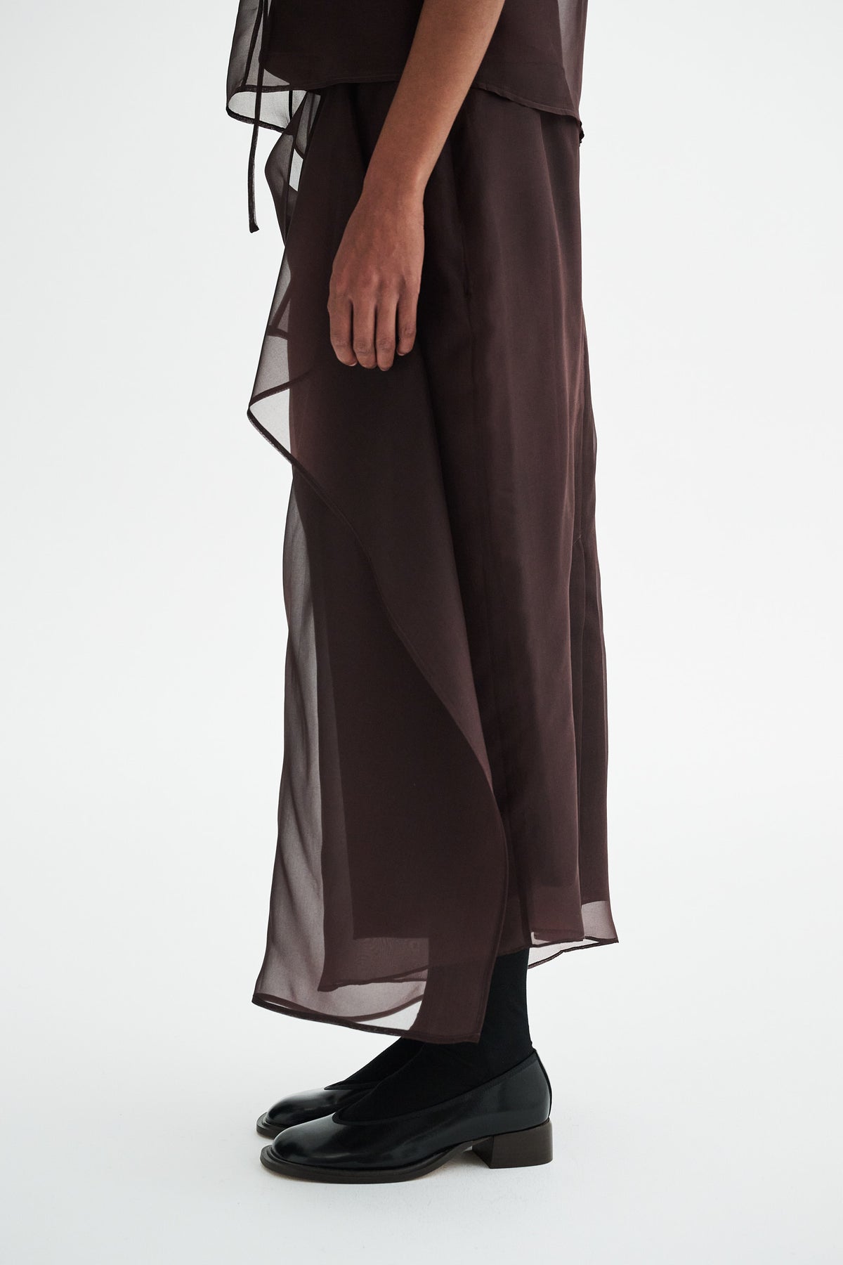 MKDT Studio NIRI SILK ORGANZA SKIRT Skirts FIG