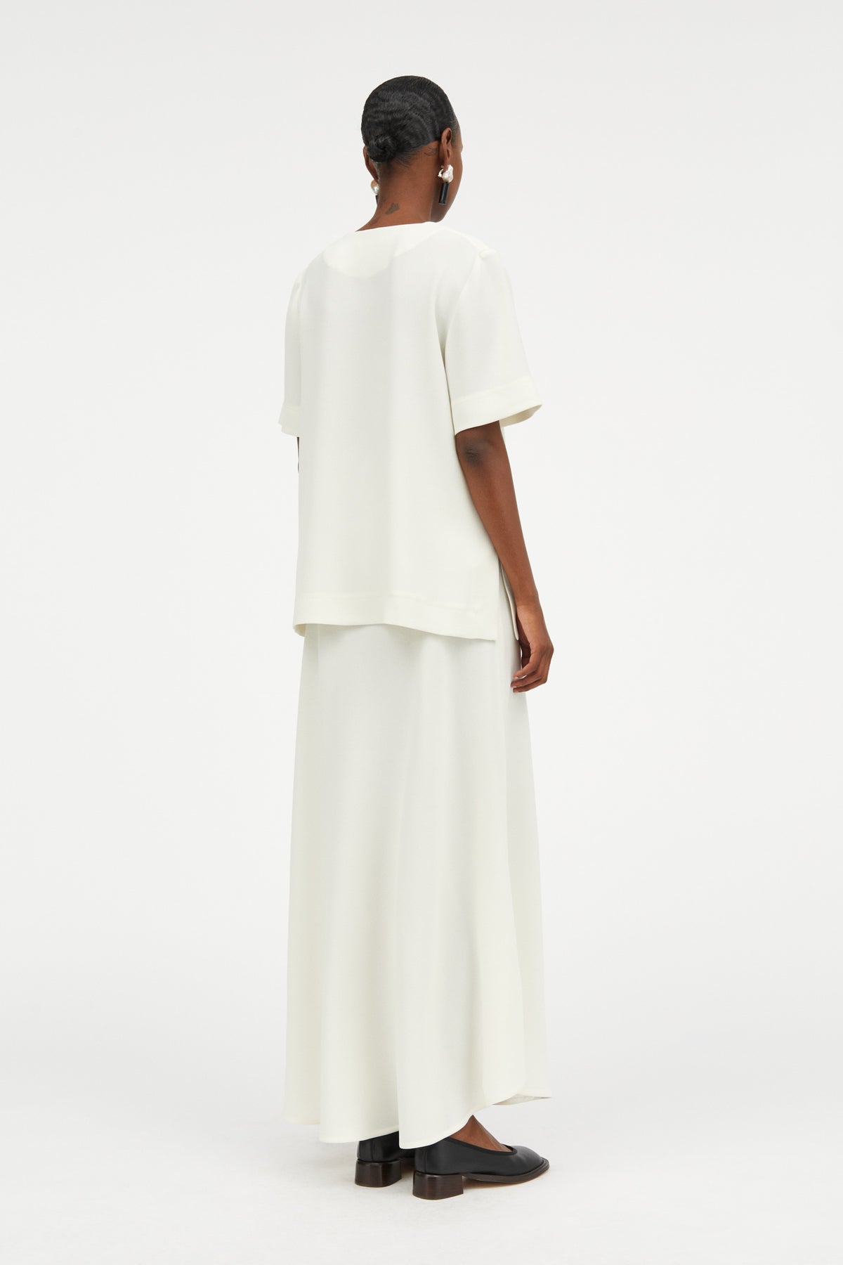 MKDT Studio Betty Crepe Georgette Blouses IVORY
