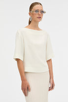 MKDT Studio Beyla Blouse Blouses IVORY