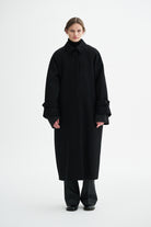 MKDT Studio CARO TWO LAYERED WOOL Coats BLACK