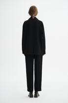 MKDT Studio COVY CREPE GEORGETTE Coats BLACK