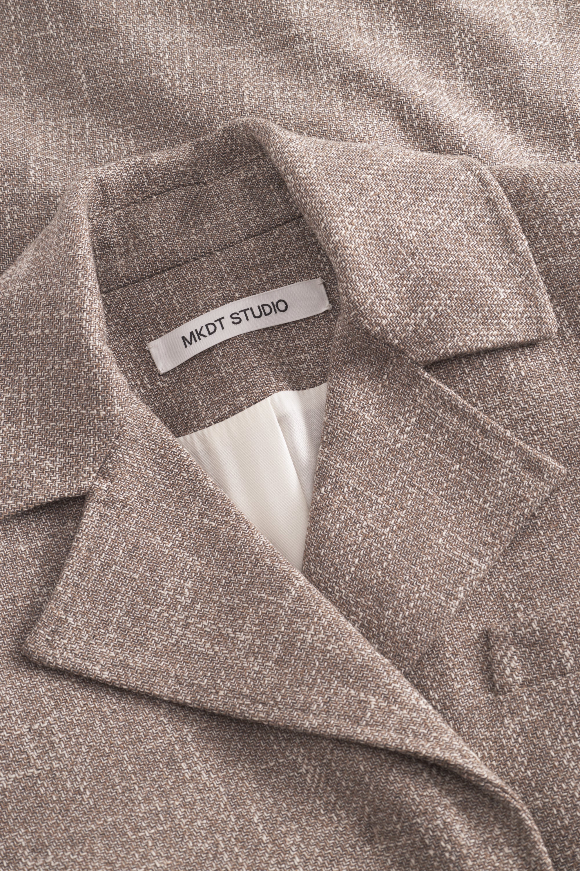 Mark Kenly Domino Tan Callie Structure Wool Blend Coats CINNAMON MELANGE