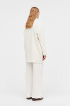 Mark Kenly Domino Tan Carli Crepe Georgette Coats IVORY