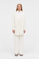 Mark Kenly Domino Tan Carli Crepe Georgette Coats IVORY