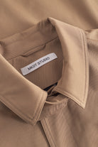 Mark Kenly Domino Tan Cedric Bonded Cotton Coats TAN/NAVY