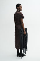 MKDT Studio DELYNA-ATELIER LINEN SILK BLEND Dresses DARK BROWN