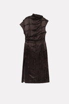 MKDT Studio DELYNA-ATELIER LINEN SILK BLEND Dresses DARK BROWN