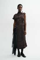 MKDT Studio DELYNA-ATELIER LINEN SILK BLEND Dresses DARK BROWN