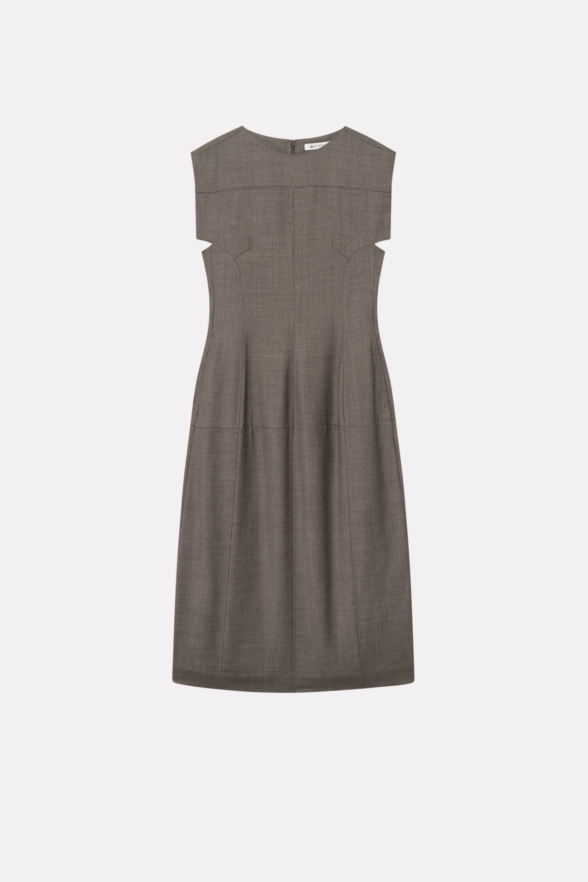 MKDT Studio DISI TRANSEASONAL WOOL Dresses MINK