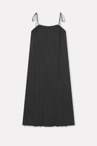 Mark Kenly Domino Tan Detty-atelier Pleated Cotton Tech Dresses BLACK
