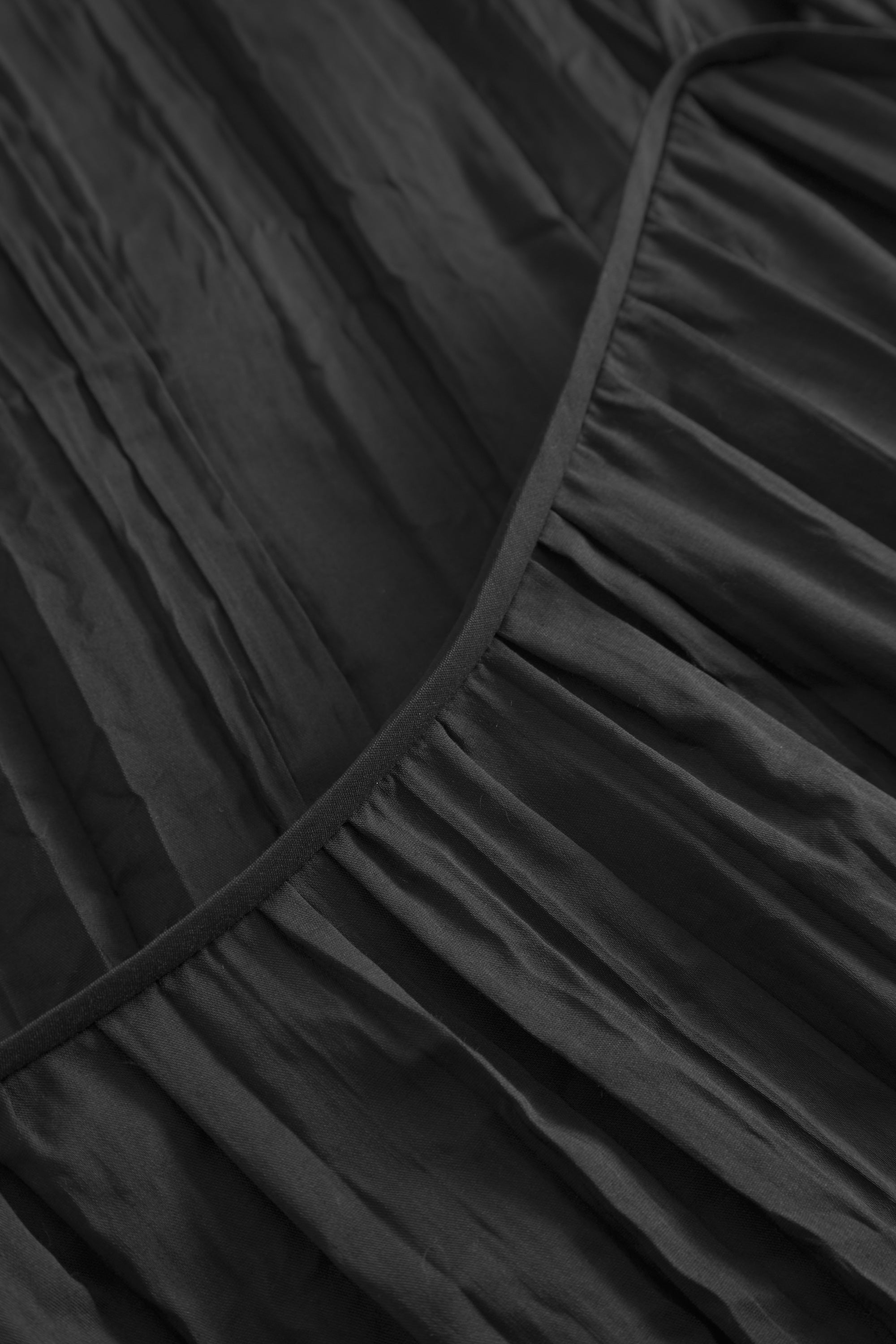 Mark Kenly Domino Tan Detty-atelier Pleated Cotton Tech Dresses BLACK