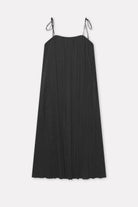 Mark Kenly Domino Tan Detty-atelier Pleated Cotton Tech Dresses BLACK