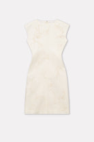 Mark Kenly Domino Tan Dina-atelier Silk Wool Twill Dresses IVORY