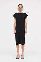 MKDT Studio Diya Crepe Georgette Dresses BLACK