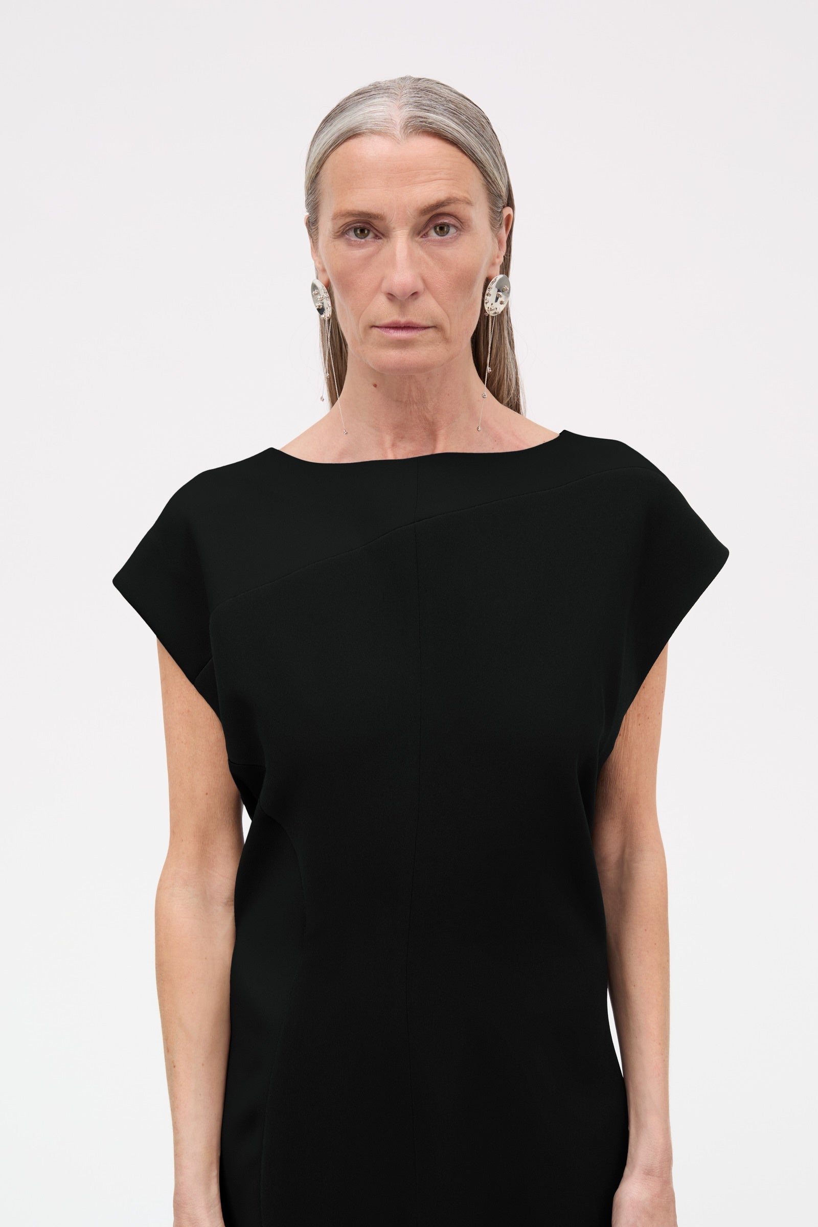 MKDT Studio Dolly Crepe Georgette Dresses BLACK