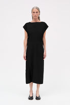 MKDT Studio Dolly Crepe Georgette Dresses BLACK