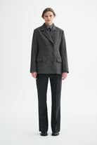 MKDT Studio JONI CHECK BLAZER Jackets GREY CHECK