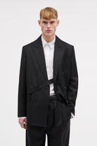 MKDT Studio Jacob Light Wool Jackets BLACK