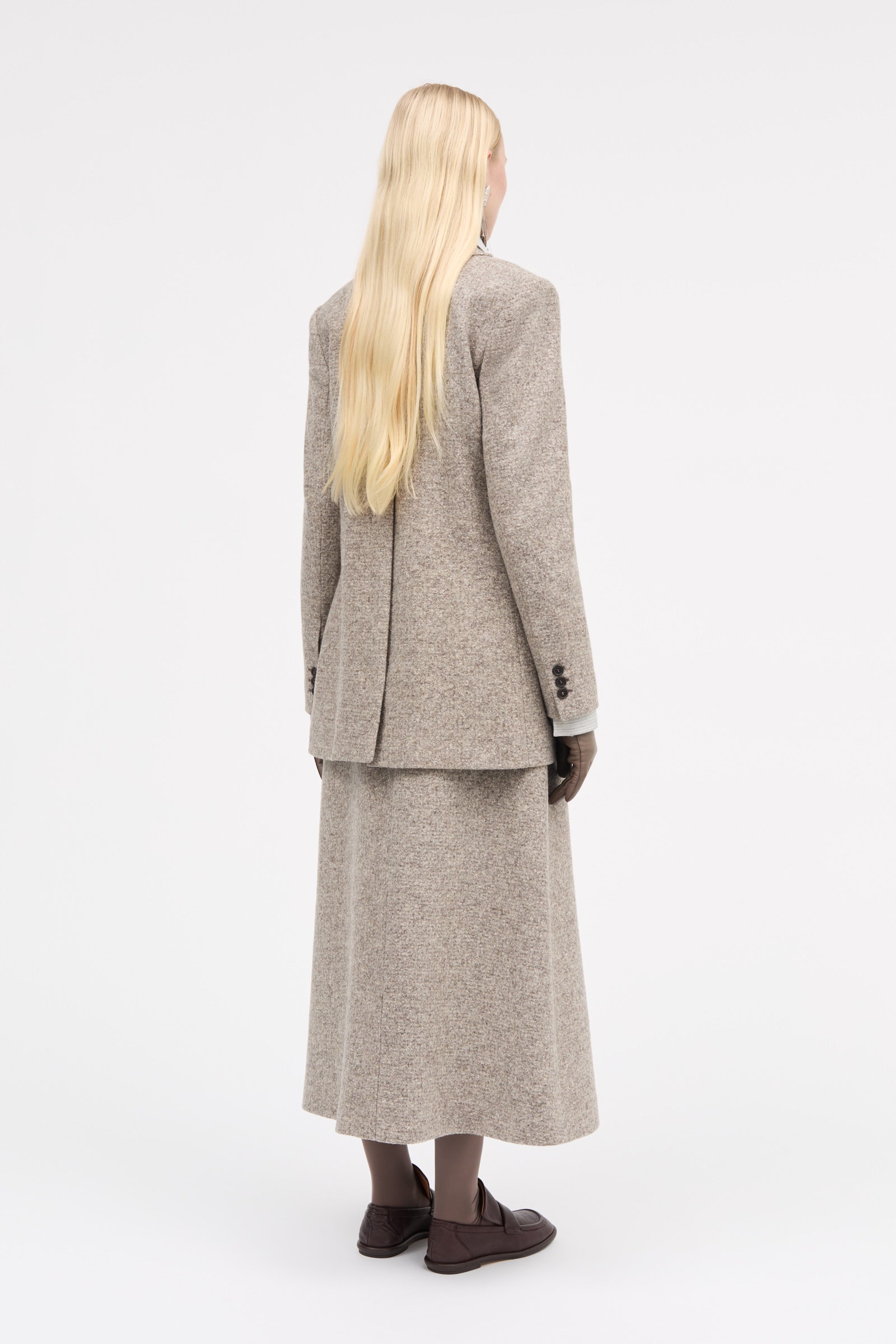 MKDT Studio Jemima Knitted Wool Jackets MINK MELANGE