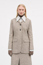 MKDT Studio Jemima Knitted Wool Jackets MINK MELANGE