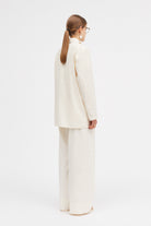 Mark Kenly Domino Tan Jordana Cotton Calico Jackets ECRU
