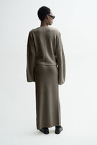 MKDT Studio KELIA SILK YAK Sweater Brown Melange