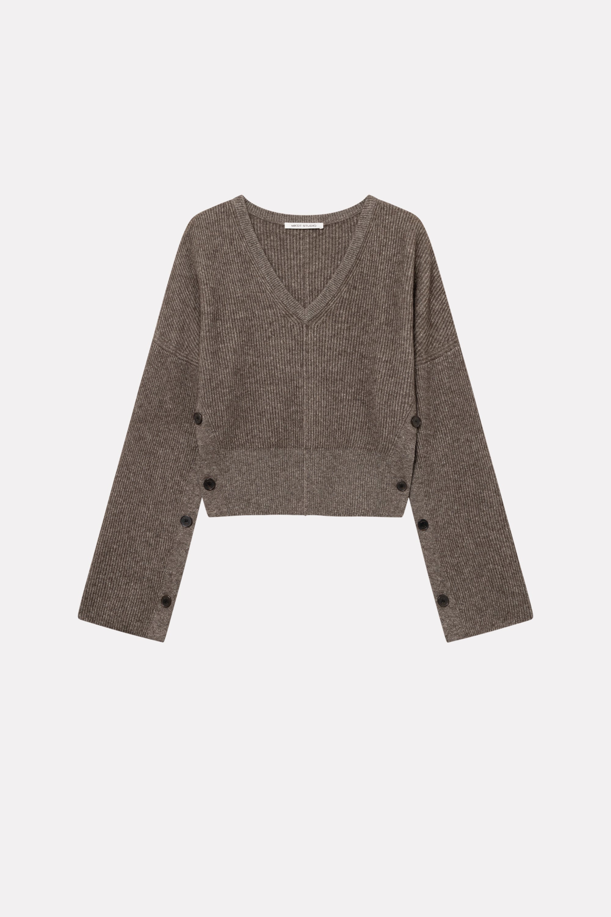 MKDT Studio KELIA SILK YAK Sweater Brown Melange