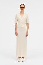 MKDT Studio KLAREEN WAVY KNIT Skirts CREAM