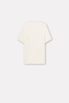 Mark Kenly Domino Tan Kamala Cashmere T-Shirts IVORY