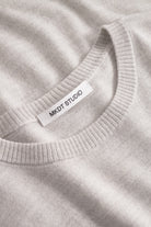 Mark Kenly Domino Tan Karsten Merino Sweater LIGHT GREY MELANGE