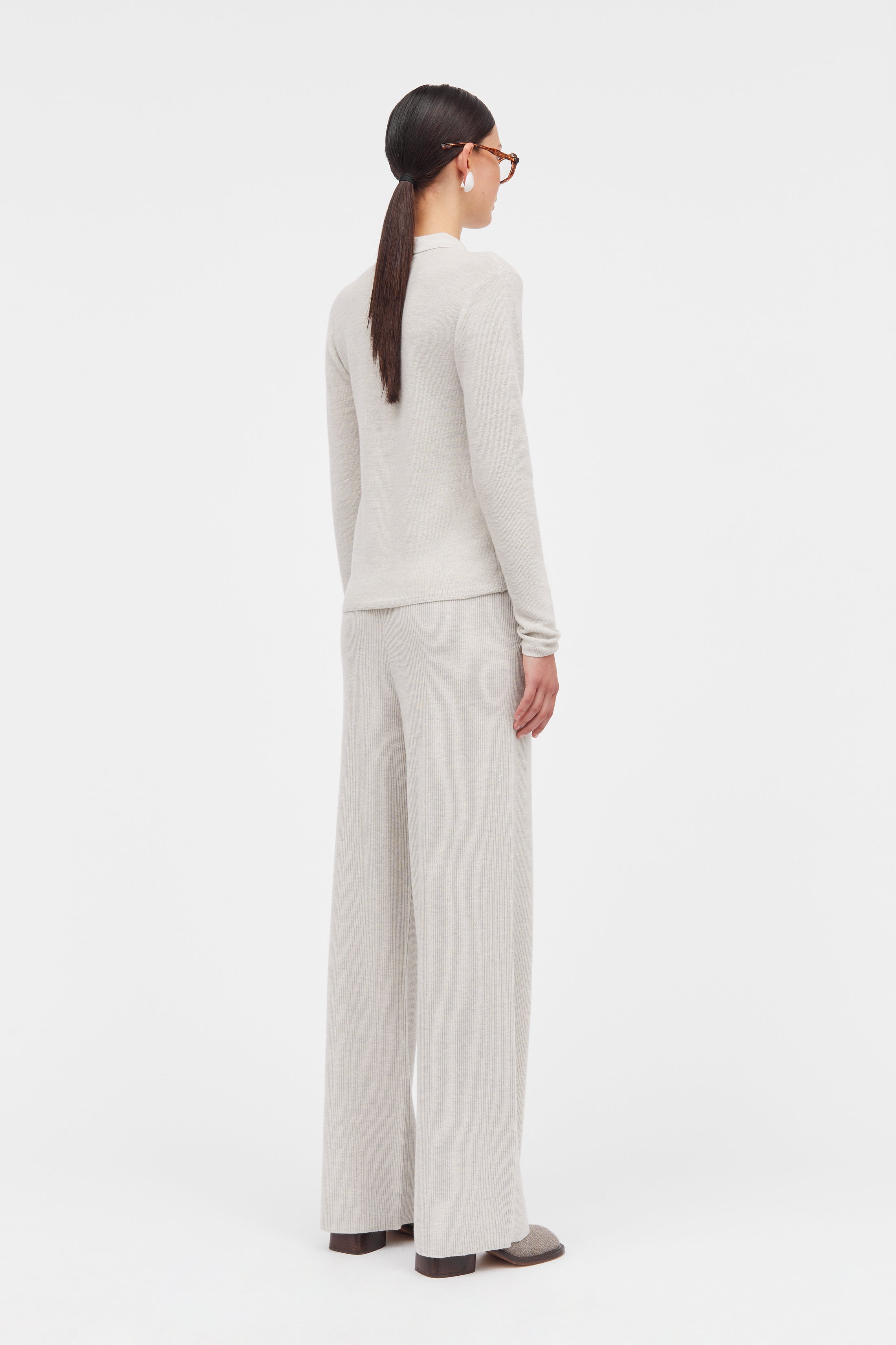 MKDT Studio Korine Merino Sweater LIGHT GREY MELANGE