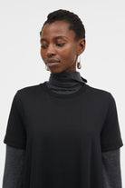 Mark Kenly Domino Tan Laara Heavy Cotton Jersey Dresses BLACK