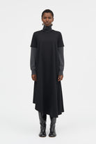 Mark Kenly Domino Tan Laara Heavy Cotton Jersey Dresses BLACK