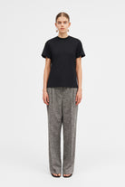 Mark Kenly Domino Tan Laia-monogram Cotton Jersey T-Shirts BLACK