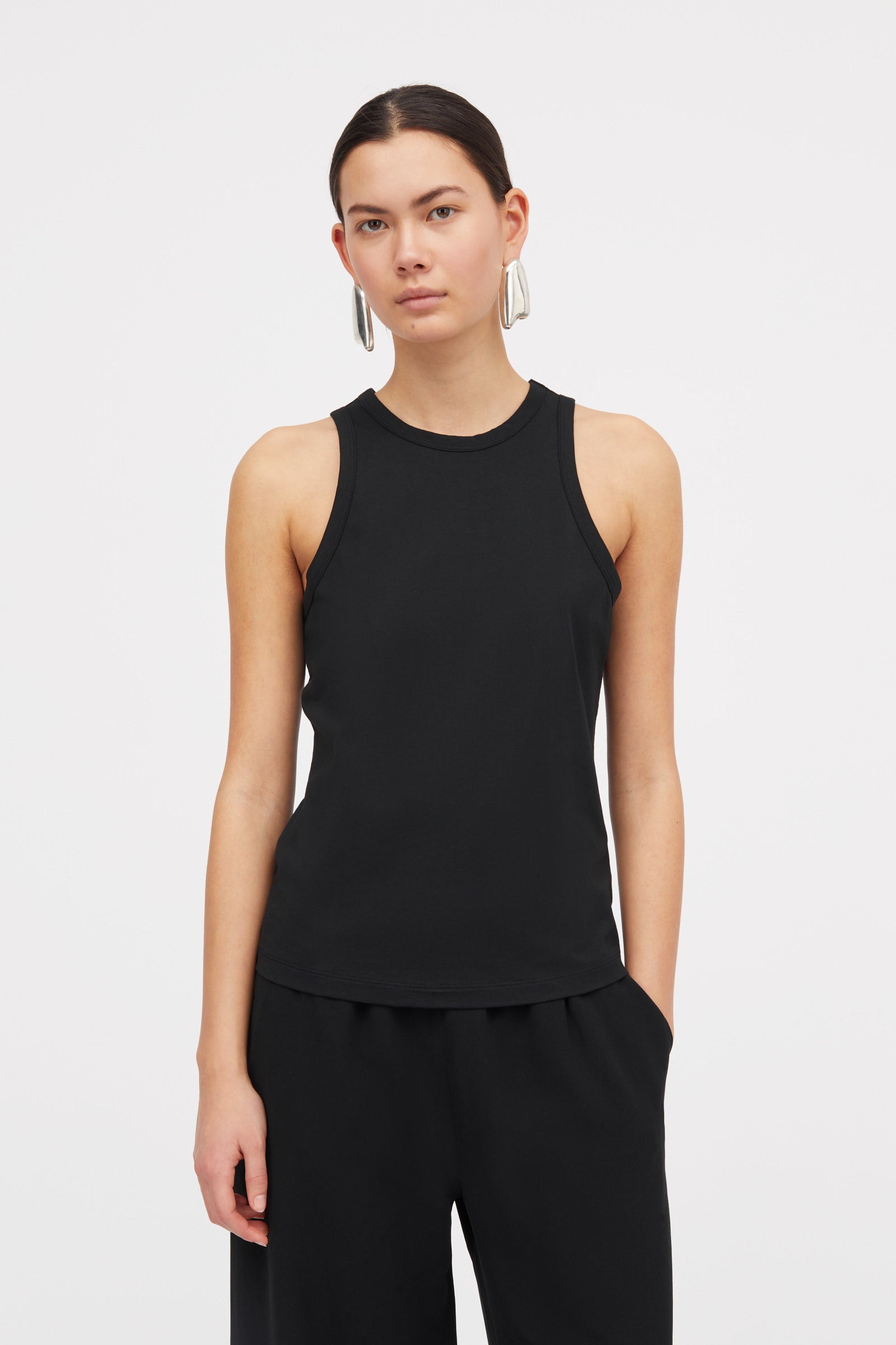 MKDT Studio Lea Jersey T-Shirts BLACK