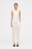 MKDT Studio Lea Jersey T-Shirts WHITE