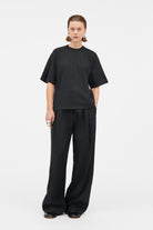Mark Kenly Domino Tan Leoni Heavy Cotton Jersey T-Shirts DARK GREY MELANGE