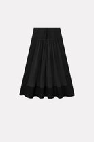 MKDT Studio NANNEL COTTON POPLIN Skirts BLACK