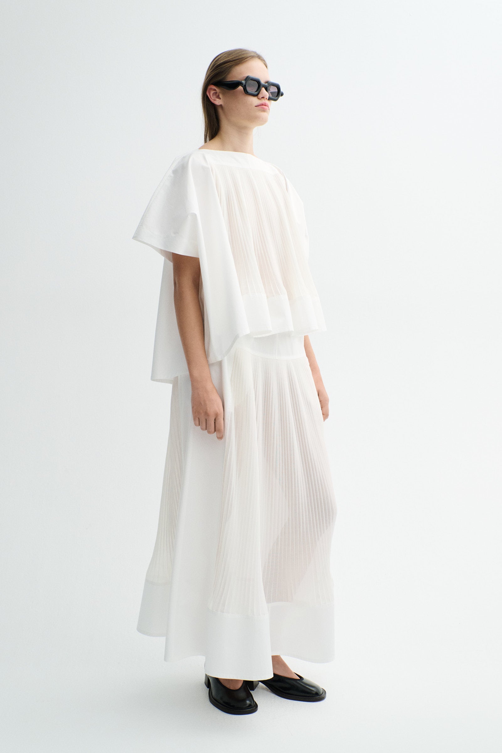 MKDT Studio NANNEL COTTON POPLIN Skirts WHITE