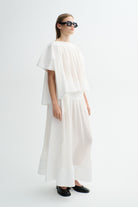 MKDT Studio NANNEL COTTON POPLIN Skirts WHITE