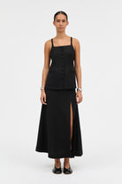 MKDT Studio NENYA SOFT WOOL Skirts BLACK