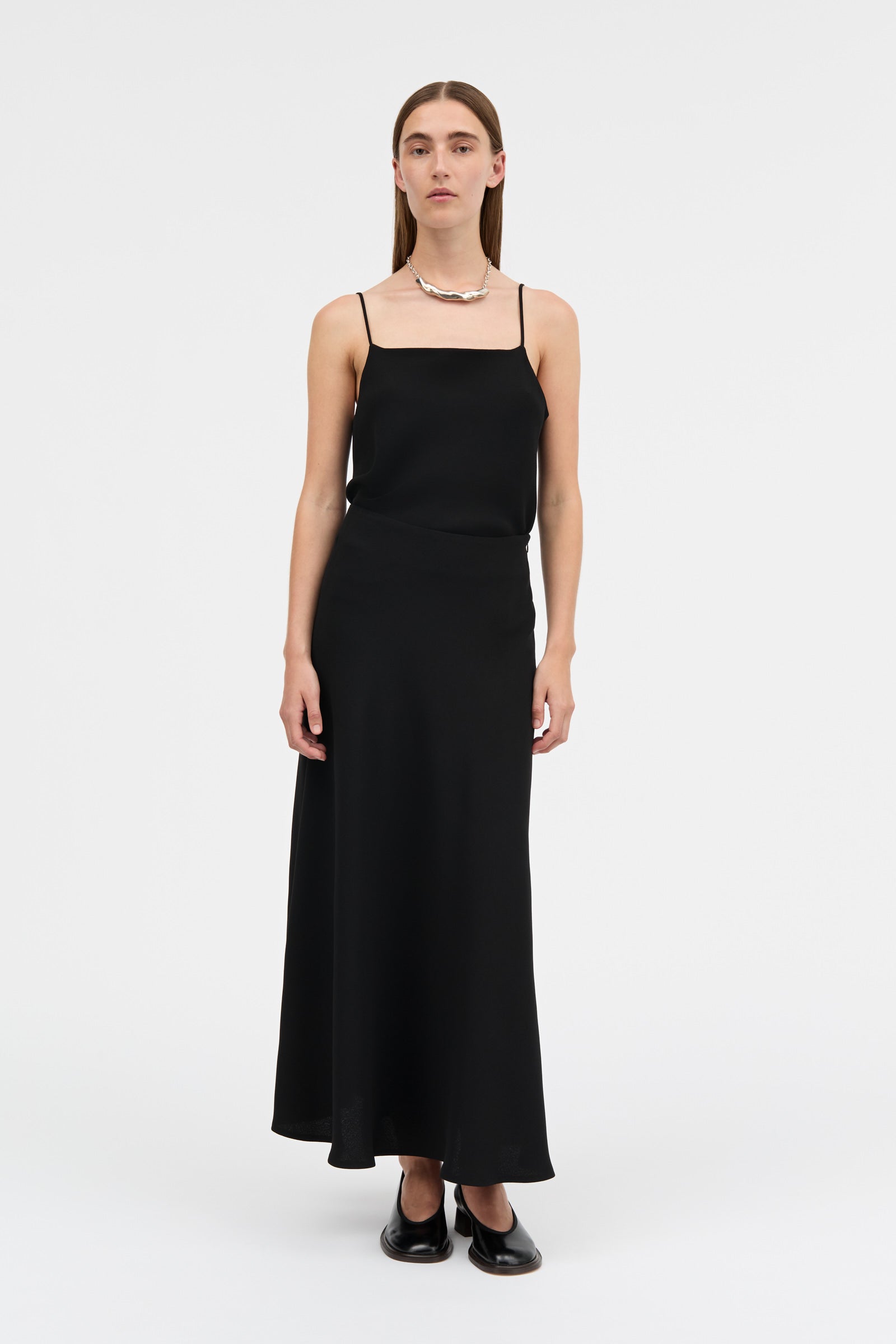 MKDT Studio NIMO CREPE GEORGETTE Skirts BLACK