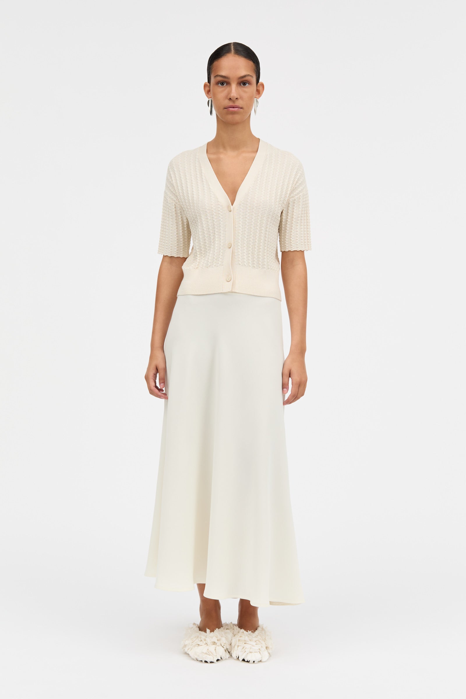 MKDT Studio NIMO CREPE GEORGETTE Skirts IVORY